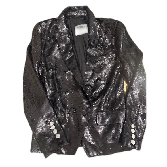 L'Agence Kenzie Sequined Double-Breasted Blazer Size - Picture 2 of 2